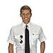 Van Heusen Men's Pilot Shirt - White- Short Sleeve