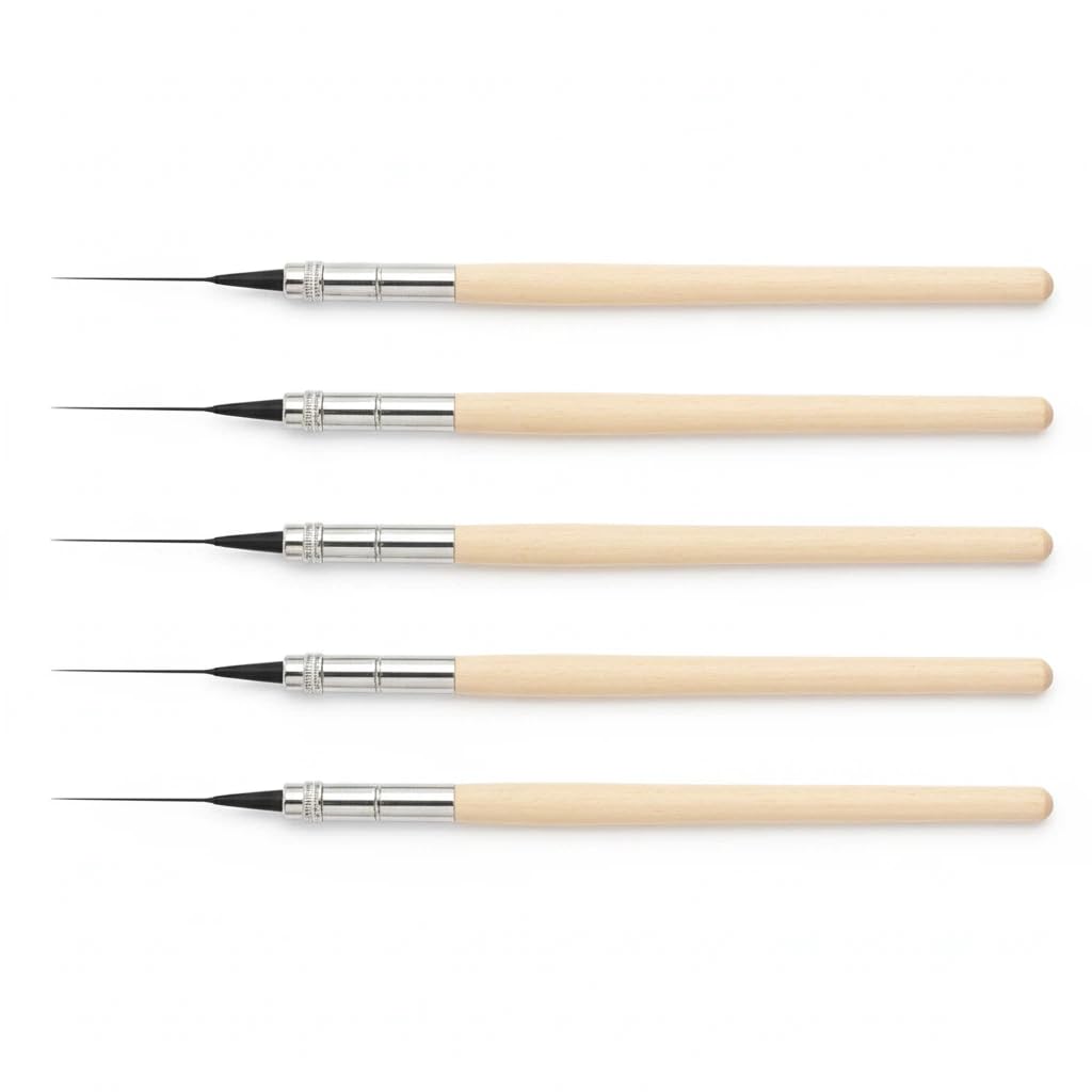 L-FENG-UK 5pcs Wooden Handle Adjustable-Head Art Drawing Pencil Lengthener Extender Holder Tool
