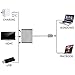 Travel Inspira Type C Hub Space Grey USB C HDMI and USB 3.0 Port and USB-C Charging Port for MacBook Pro 2016, Matebook, Samsung Galaxy Note 8