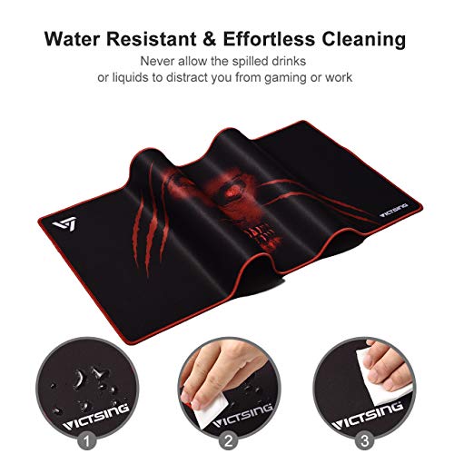 VicTsing [30 Larger] Extended Gaming Mouse Pad with Stitched Edges