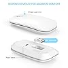 Small Wireless Keyboard and Mouse, seenda Ultra Compact Rechargeable USB Keyboard and Mouse Combo with Portable Size Low…
