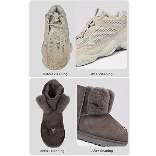 Shoe Brush, Suede & Nubuck 4-Way Brush + Eraser, Premium Shoe Cleaner Kit