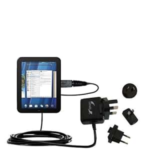 Cargador CA internacional de pared para TouchPad de HP que utiliza la