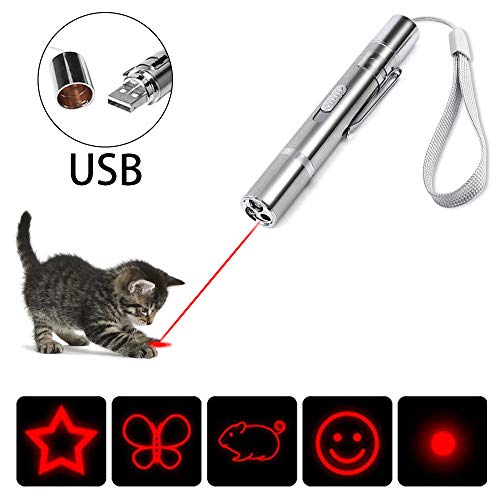 M JJYPET Interactive Cat Toys,Rechargeable 3 in 1 Cat Dog Kitten Light Toy - Thumbnail 7
