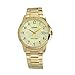 Casio #MTP-V004G-9B Men's Standard Gold Tone Stainless Steel Gold Dial Date Watch