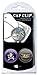 Team Golf NCAA Golf Cap Clip with 2 Removable Double-Sided Enamel Magnetic Ball Markers, Attaches Easily to Hats
