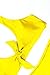 QINSEN Women Sexy Knotted Front Cropped Top Bikini Sets Thong Swimsuit Yellow S