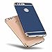 Honor 8 case, LWGON 3 in 1 Ultra Thin and Slim Hard Case Shockproof Electroplate Frame with Coated Non Slip Matte Surface for Huawei Honor 8 (Blue)