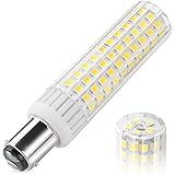 BA15D LED Light Bulbs 8.5W 1105LM (125-LEDs) Double Contact Bayonet Base, 100W -120W Halogen Bulbs Equivalent,AC110V-265 Volts, Warm White 3000K Non-Dimmable