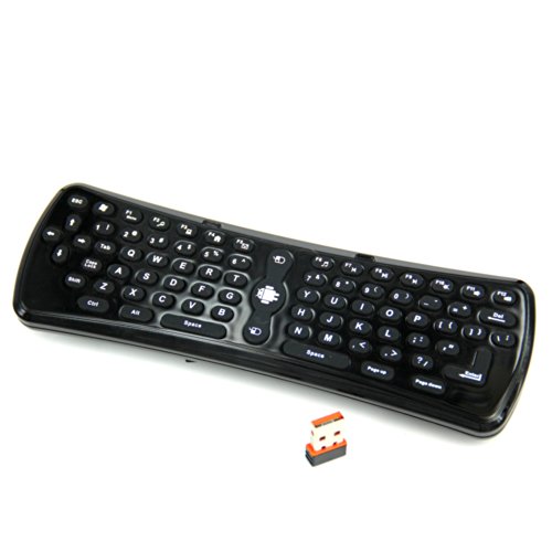 OISOUND AIR 2.4GHz Wireless Air Fly Mouse&Keyboard For Amazon Fire TV, PC (black)