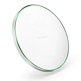 PHILWIN Qi Certified Wireless Charger NO RADIATION | APEED INCREASE Fast Charging Pad ST Solution NPO Capacitor (Universally Compatible With All Qi Enabled Phones) (Silver)