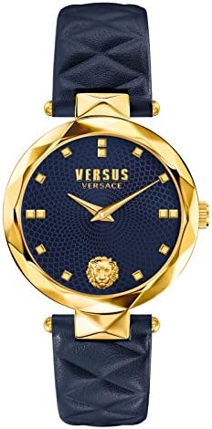 Versus by Versace Women's Analog Quartz Watch with Leather Calfskin Strap SCD030016