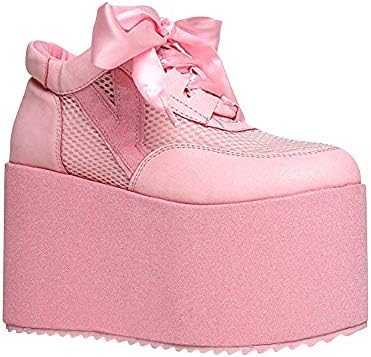 Y.R.U. Shoes YRU QOZMO Lace Up High Flatform Platform Sneaker