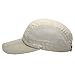 TARTINY UPF50+ UV Protect Sun Hat Unisex Outdoor Quick dry Long Brim Collapsible Portable Cap (A-Khaki)