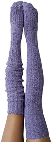 Peony and Moss Women's Marled Cable Knit Thigh High Orchid, Pale Purple, One Size