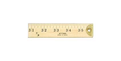 Amazoncom Charles Leonard Metal Edged Yardstick Ruler