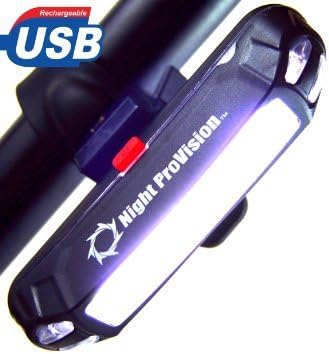 Night Provision™ LINE 120F Front Bicycle Headlight USB Rechargeable LED 120 Lumens 100%