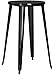 Flash Furniture 24'' Round Black Metal Indoor-Outdoor Bar Height Table