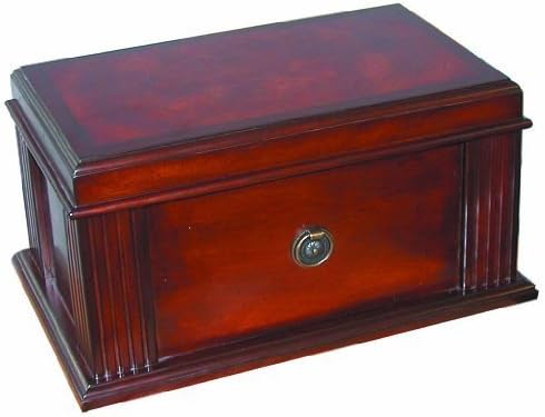 Style Humidor, Maple Veneer with French Antique Distressed Walnut Finish