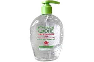 16pcs One Step Made in Canada Hand Sanitizer Gel – 330ml Pump Bottles - Alcohol Pump Desinfectant - Refillable Discovery Pack