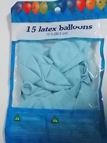 Latex Party Balloons - Choose Your Colors and Styles (15, Baby blue)