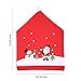 YOUDirect Xmas Chair Cap Sets of 4 PCS Santa Claus Cap Chair Cover Snowman Red Hat Chair Back Covers Non Woven Chair Back Cover Sets for Christmas Banquet Decorations 4 Pack