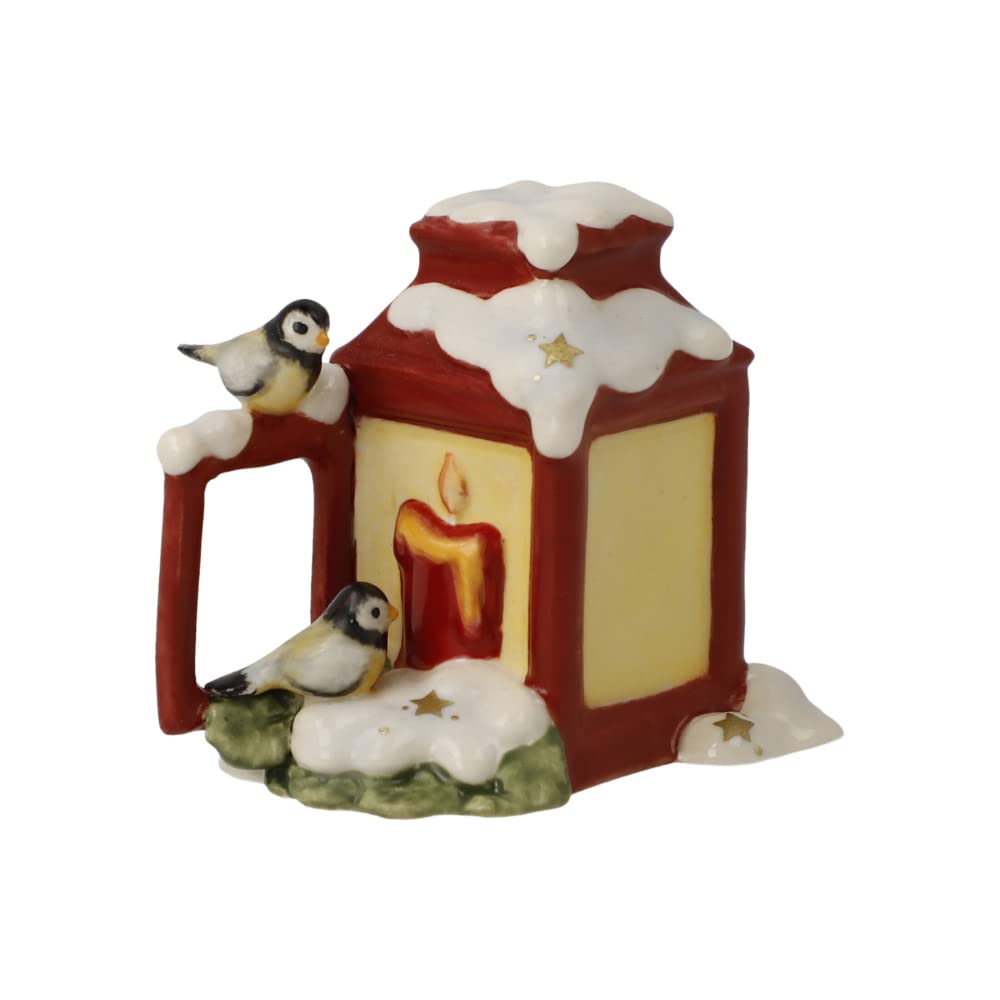 Goebel Christmas Winter Forest Figurine Curious Tits, Made of Stoneware, Height 4.5 cm, 66-704-47-1