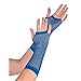 Blue Long Fishnet Fingerless Gloves - 1 Count - Vibrant, Stretchy & Stylish - Perfect For Parties & Costumes, One Size Fits All