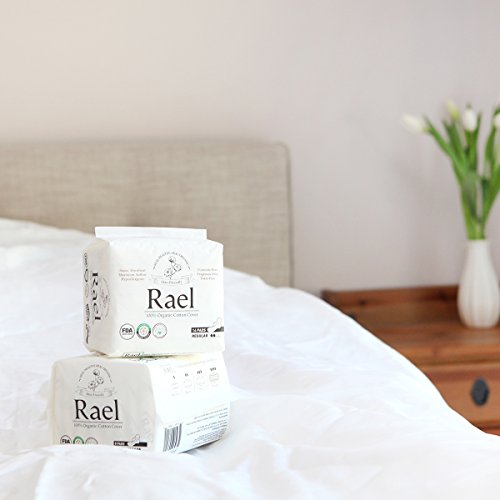 Rael 100 Organic Cotton Menstrual Overnight Pads Thin Natural