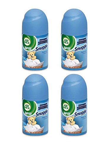 Air Wick Freshmatic 4 Refills Automatic Spray, Snuggle Fresh Linen, (4X6.17oz), Air Freshener