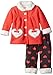 Little Lass Baby Girls' 2 Piece Polar Fleece Set Hearts, Calypso Coral, 6-9 Months