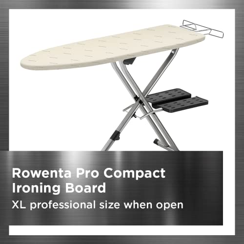 Rowenta Pro Compact Ironing Board With Hanger Rack 18 X 54 Inches Space