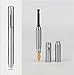 Mini Fountain Pen, Iridium Fine Nib Short Pocket Pen, 3 Section Alloy Travel Pen for business signature and handwritting