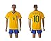 Brazil Neymar #10 Home Kids Soccer Jersey All Youth Sizes Ages