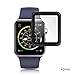 Celltronics iWatch 42mm Tempered Glass Screen Protector, [3D Full Coverage] [Anti-Scratch] [High Definition] for Apple Watch 42mm Series 3/2/1 (Black)