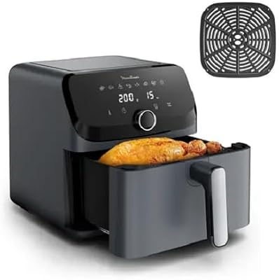 Easy Fry Mega, Freidora de aire, capacidad extragrande 7,5 L, 8 programas preestablecidos, tamaño compacto, EZ855BF0