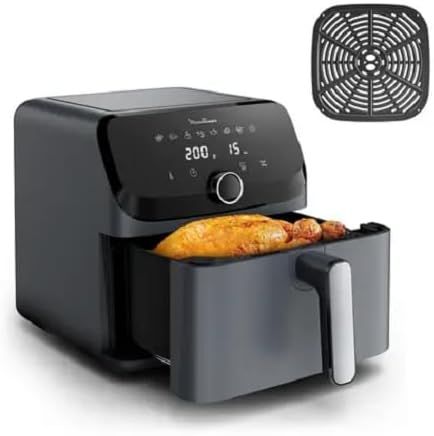 Easy Fry Mega, Freidora de aire, capacidad extragrande 7,5 L, 8 programas preestablecidos, tamaño compacto, EZ855BF0
