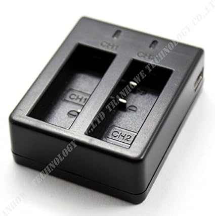 Letrino Ladegerät Lade USB dual 2-fach für GitUP Git1, Git2, SJCAM SJ6000