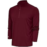 Antigua Men's Tribute Quarter-Zip Pullover - Lightweight Breathable Long-Sleeve Pullover for Golf, Travel & Casual Wear