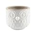T4U Ceramic Succulent Planter Pot, Small Cactus Plant Pot Round Container Window Box Home Office Decoration Desktop Windowsill Bonsai Pots Gift Ornament for Gardener Wedding Christmas (No.01)
