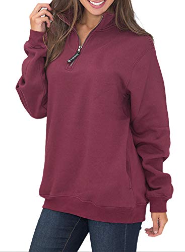 half zip sweatshirt with pockets