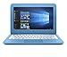 HP Stream 14 Inch Laptop (Intel Celeron N3050 1.6GHz, 4GB RAM, 32GB Solid State Drive, WiFi, HDMI, Windows 10 Home) Blue (Renewed)