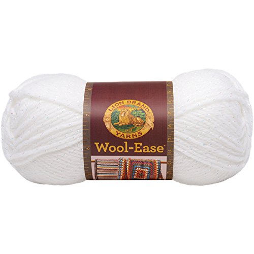 Lion Brand Yarn 620-301 Wool-Ease Yarn, White Multi
