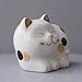Birsppy YOURNELO Exquisite Ceramic Animal Pen Pencil Holder Desk Organizer Accessories (Recumbent Cat)