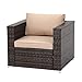 SUNCROWN Outdoor Chaise Lounge Patio Lounge Chair with 9FT Patio Umbrella - 81