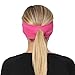TrailHeads Womens Ponytail Headband - Moisture Wicking Hair Headband for Running, Winter, Workout - Athletic Headband Women - Berry