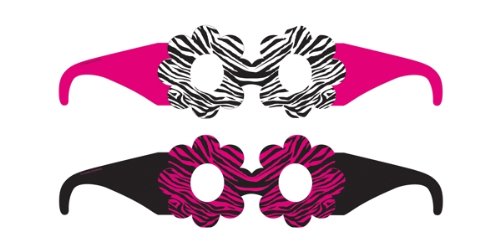 Pink Zebra Party Paper Glasses Party Favors