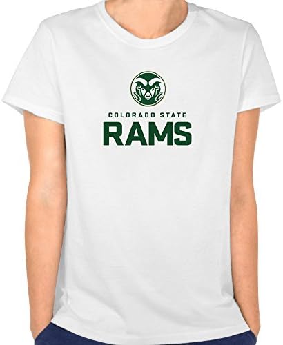 Tjame Women's Green Mascot Csu Logo Colorado State Rams T Shirts M White