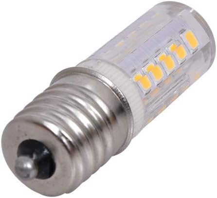 WTINTELL E17 LED Bulb, Equivalent to 40 Watt Halogen Bulb, dimmable, Microwave Refrigerator and Smoking Machine Bulb, AC110-130V 4W Warm White 3000K (Pack of 2) - - 