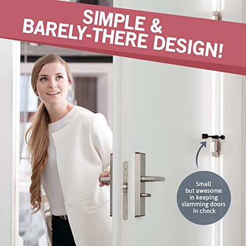 Jack N' Drill Hinge Pin Door Stop (7 Pack) - Convenient Door Stopper for Door Hinges | Durable, Heavy Duty Metal Construction for Preventing Damaged Walls and Extra Door Security